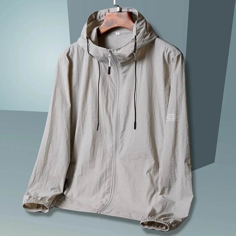 2025 Summer Hooded Jacket Men Women Sun Protection Clothing Fishing Hunting Clothes Quick Dry Skin Windbreaker - AIAZ