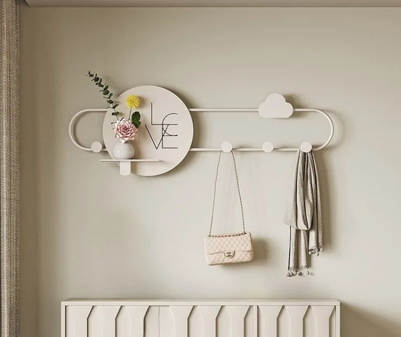 Iron Wall Hanging Grind Smooth Coat Hanger Hooks Hat Organization Creative Door Hanger Storage Rust-proof Home Storage