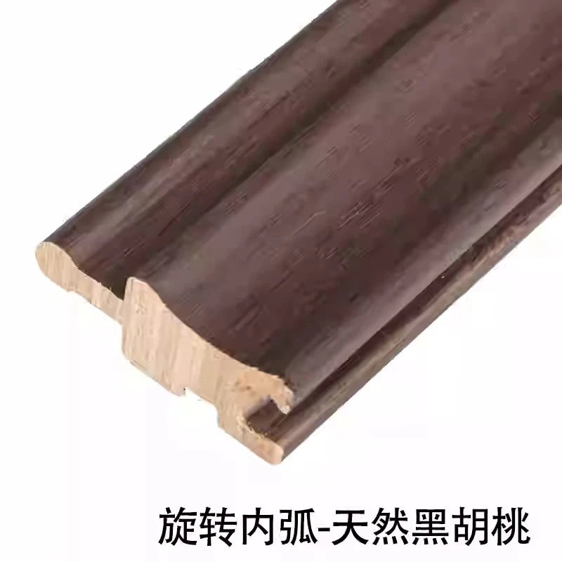6 pieces 2.3M Rotating Solid Wood Grille Panel - Small Great wall Wrapped Cylinder Curved Internet Red Background Wall