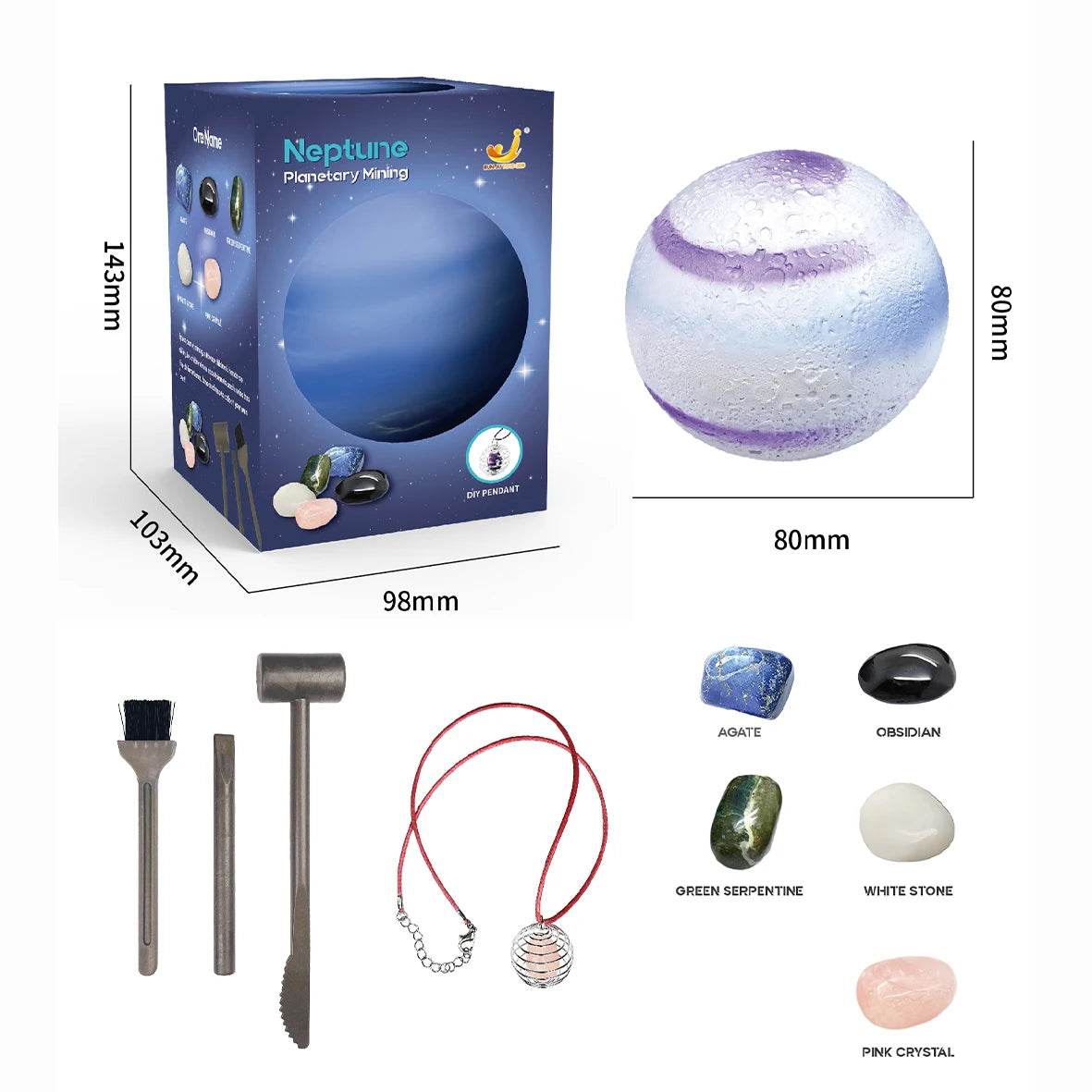 Children's Archaeology Digging Treasure Planet Gem Ore Exploration of The Solar System Mining Science Education Educational Toys - AIAZ