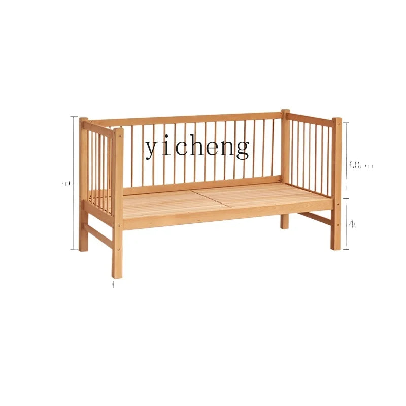 ZZ Stitching Widened Bed Newborn Children's Bed Large Bed for Adults Sleep Warmer Crib