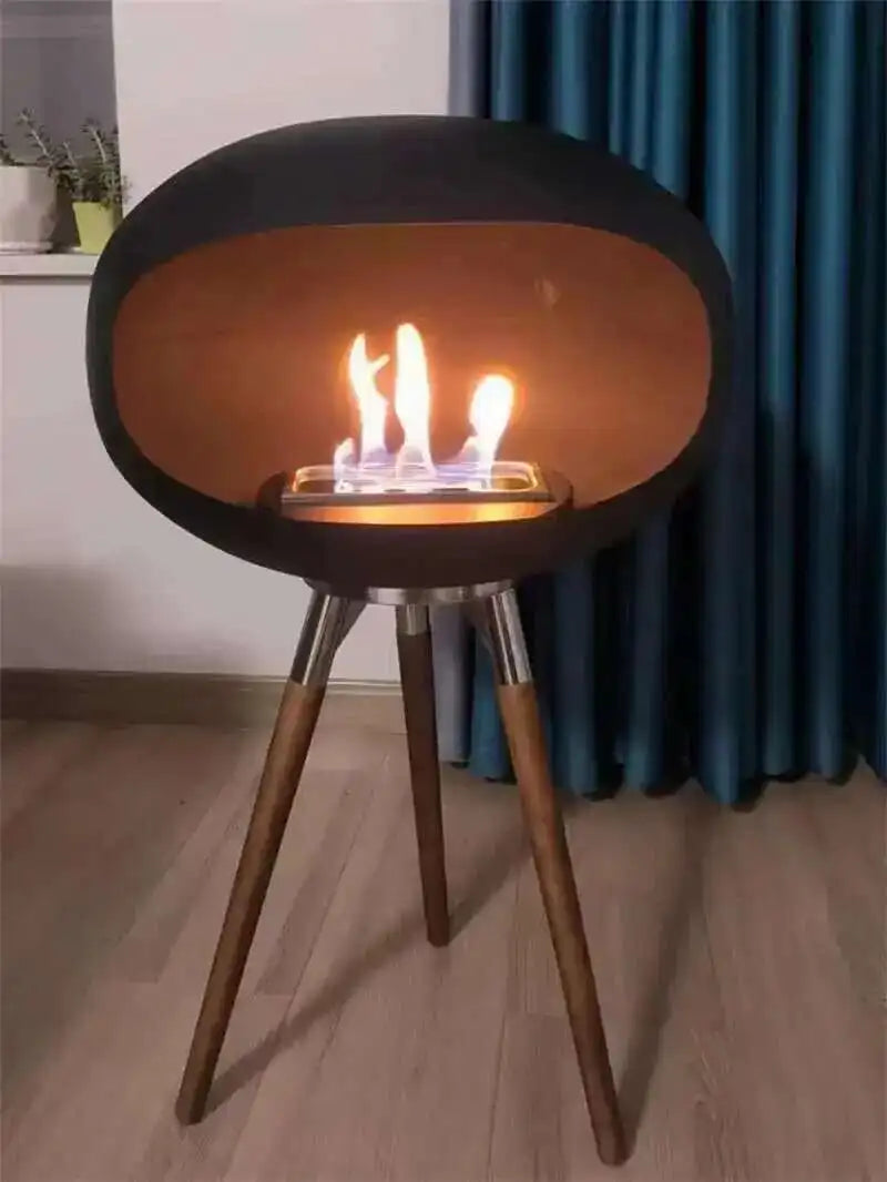 Nordic Wrought Iron Fireplaces Creative Villa Home Decor Living Room Art Heating Heater Modern Designer Floor-standing Ornaments