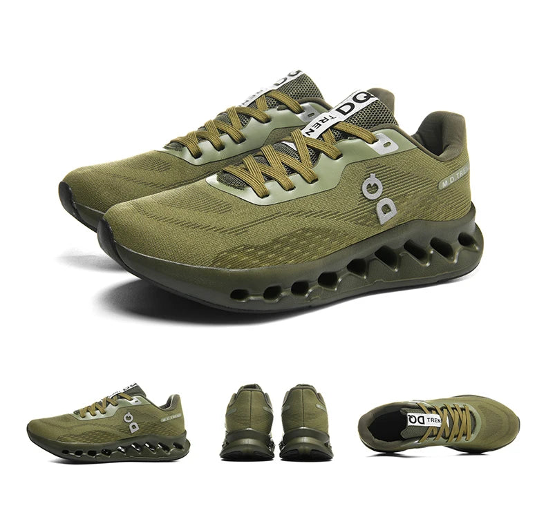 Men's Lightweight Running Shoes Anti-Slip Cushioning Breathable Mesh Sneakers for Jogging Gym Training Fitness Sport Walking
