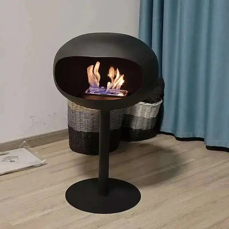 Nordic Wrought Iron Fireplaces Creative Villa Home Decor Living Room Art Heating Heater Modern Designer Floor-standing Ornaments