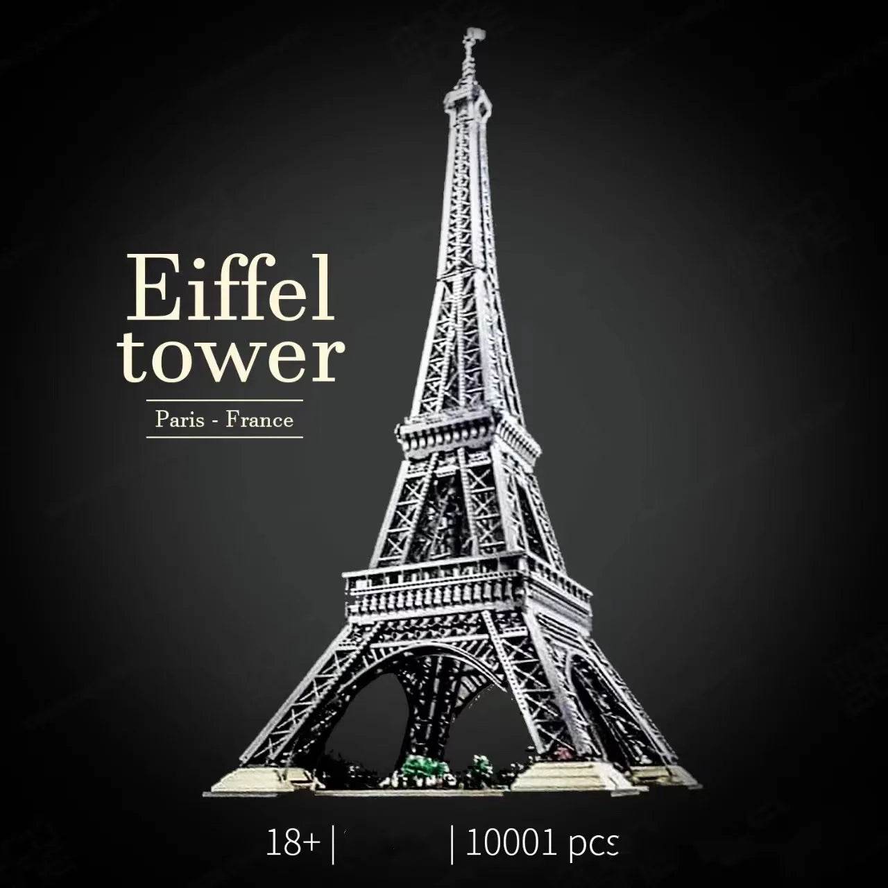 In Stock MOC 1.5M Eiffel Tower 10001pcs PARIS Famous Architecture Model Building Block Brick Toys for Adult Kids Birthday Gifts - AIAZ