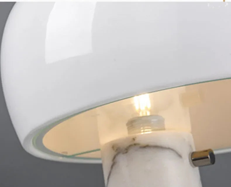 Italian Luxury Designer Mushroom Marble Desk Lamp Modern Children's Study LED Table Lamps Living Room Bedroom Decorative Lights