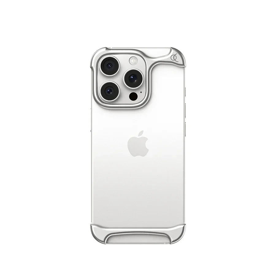 Ultra Minimalist High-end Lightweight Phone Cover Aluminum Metal for IPhone 14/15/16/17 Pro Max Bumper Phone Case