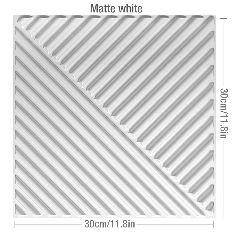 30cm house wall renovation geometric 3D wall panel non-self-adhesive 3D wall sticker art tile 3d wallpaper room bathroom ceiling