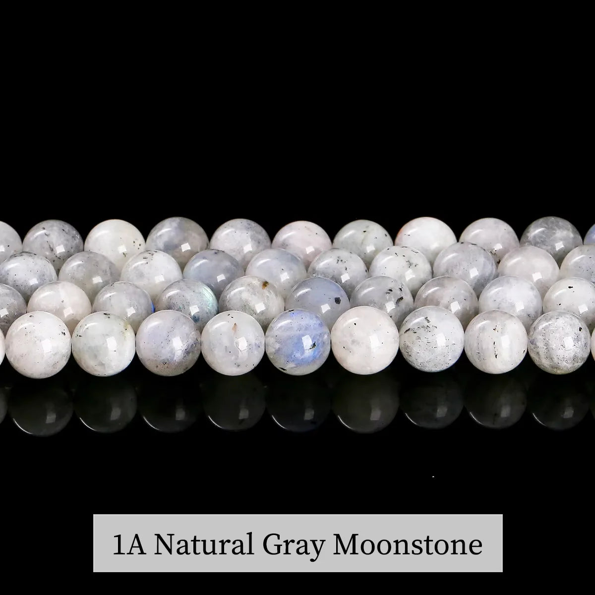Genuine Nature Blue Light Labradorite Larvikite Gray Moonstone Beads Round Gemstone For Jewelry Making Diy Bracelet Accessories