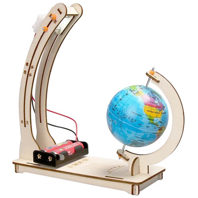 Day Night Alternation Globe Kids Science Toys DIY STEM Technological Physics Learning Kit Funny Teaching Aids Educational Toys - AIAZ