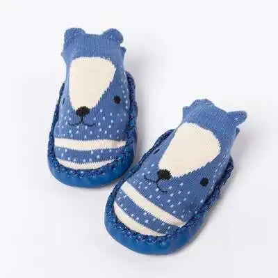 1 Pair Fashion Cute Baby Socks With Rubber Soles Infant Spring Autumn Winter Children Floor Socks Shoes Anti Slip Soft Sole Sock