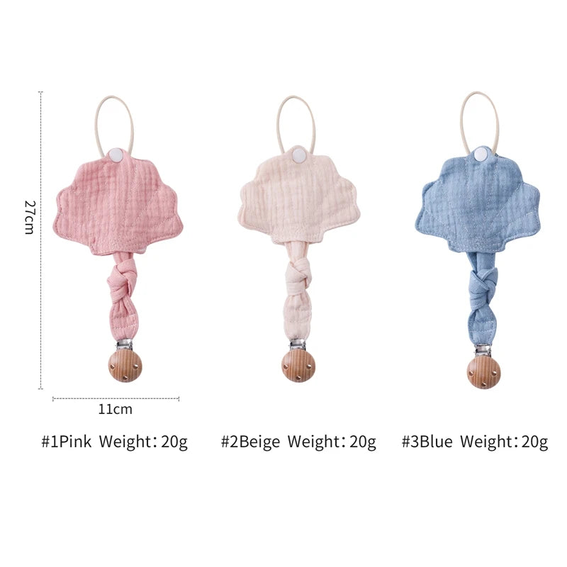 Baby Silicone Pacifier Clip Infant Newborn Sea Shell Shape Pacifier Chain Dummy Nipple Holder Clips Baby Pacifier Storage Box