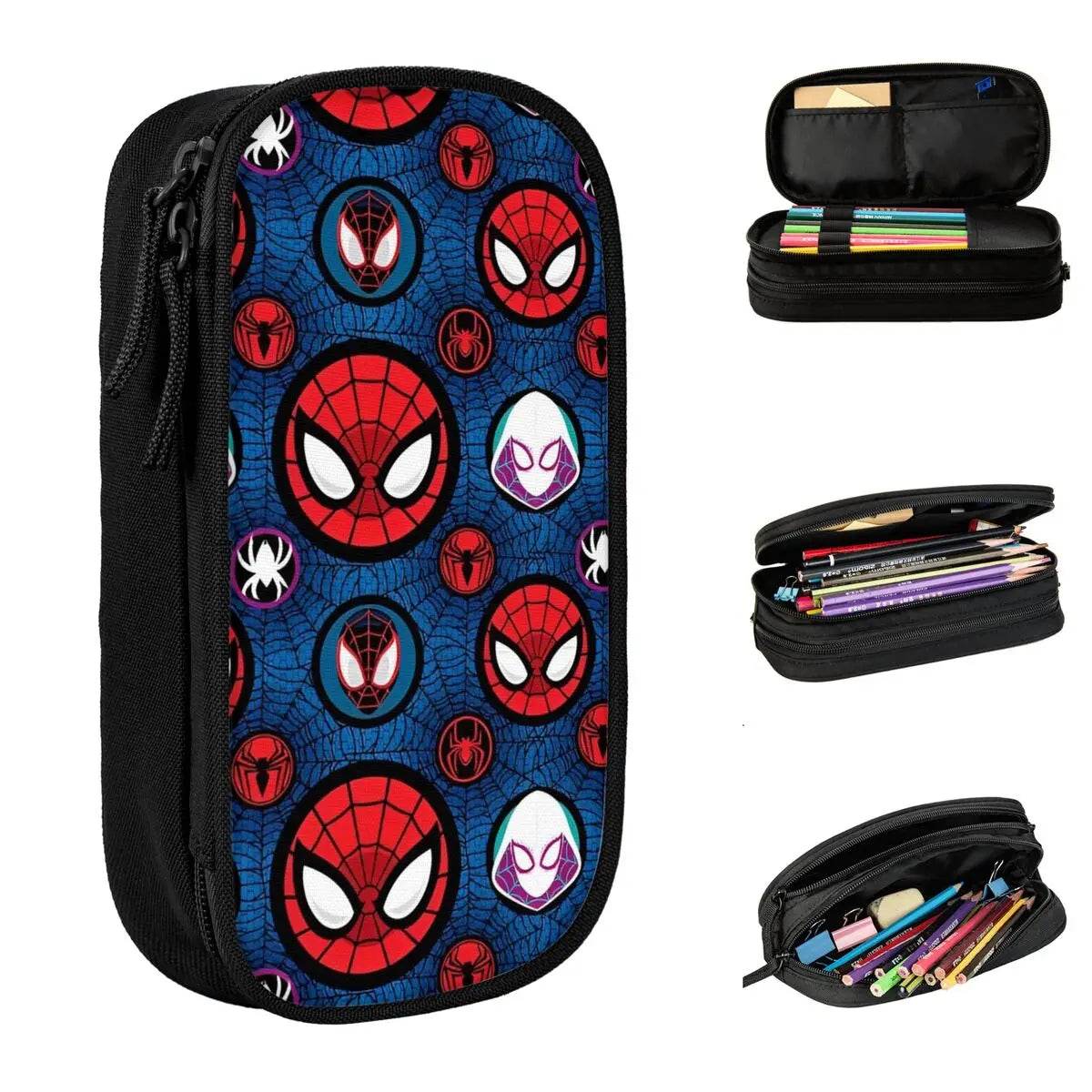 Spider-man Pencil Cases Pen Box Pencil Bags Kids Big Capacity School Supplies Zipper Pencilcases - AIAZ