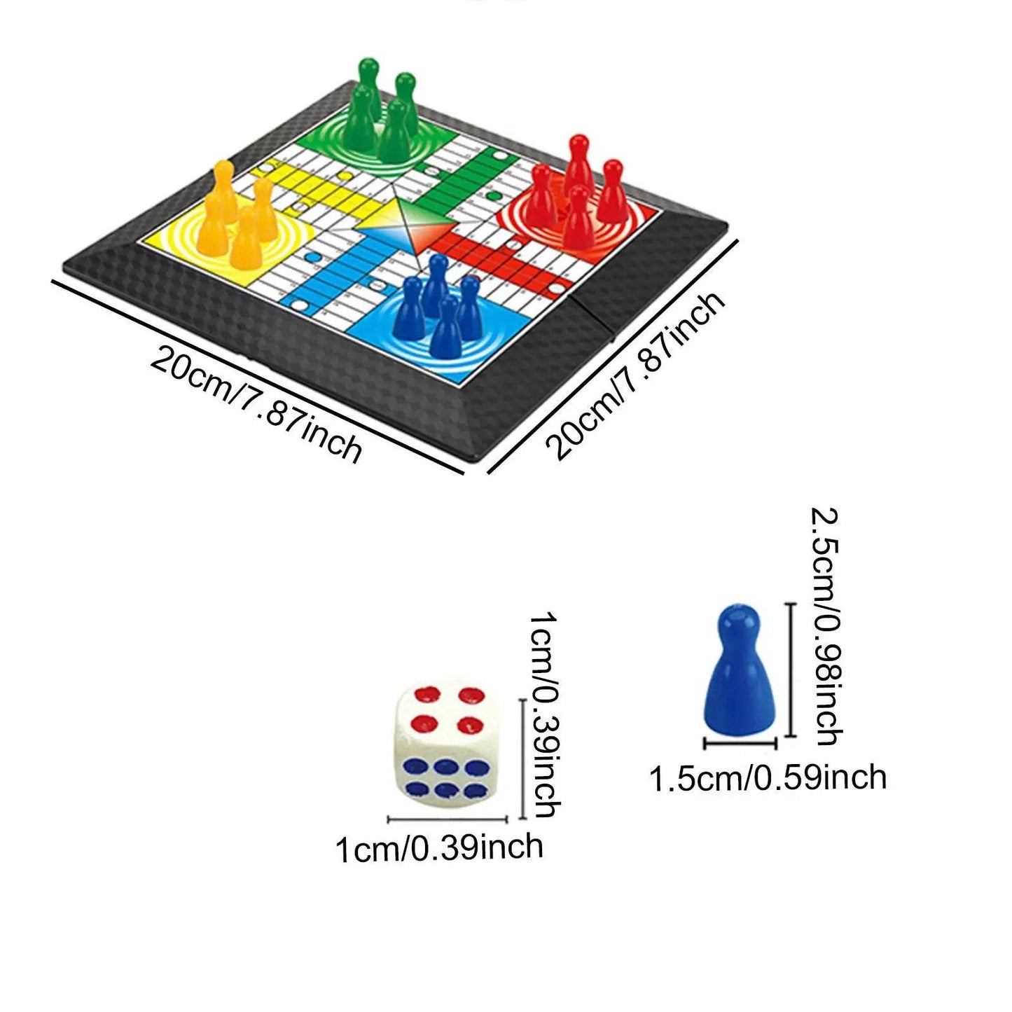 Board Games Ludo Set Party Game Parent Child Strategy Interaction with Foldable Board for Funny Family Table Game Social Games - AIAZ