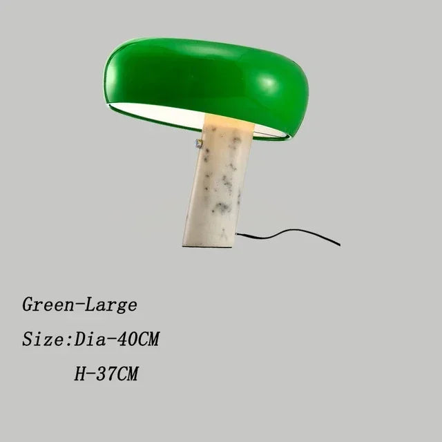 Italian Luxury Designer Mushroom Marble Desk Lamp Modern Children's Study LED Table Lamps Living Room Bedroom Decorative Lights