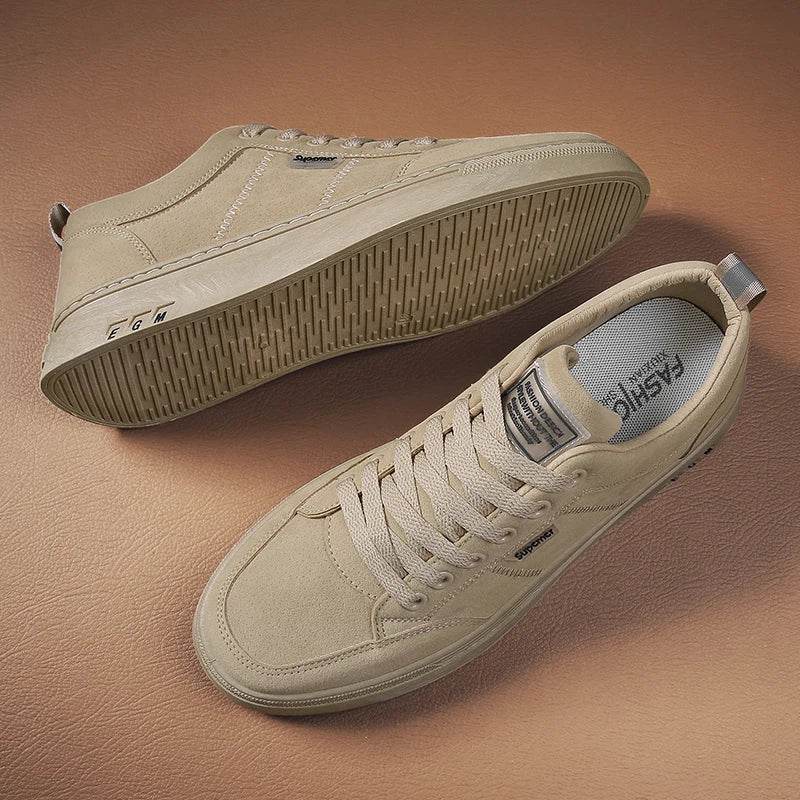 Men's Shoes 2025 New Spring Work Safety Shoes, Anti-slip, Wear-resistant, Versatile Casual Sports Work Shoes, Men's Board Shoes - AIAZ