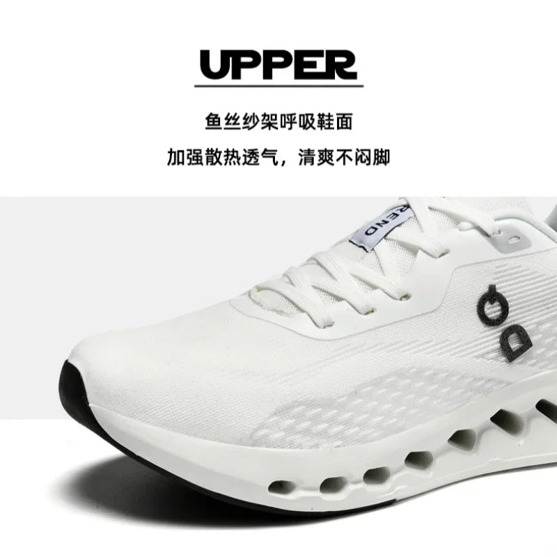 Fashion Cushioning Running Shoes for Men Lightweight Sneakers Breathable Tennis Shoes Non-Slip Sports Casual Walking Footwear