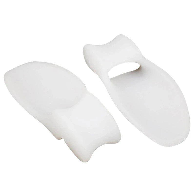 1pair Silicone Gel Thumb Corrector Bunion Little Toe Protector Separator Hallux Valgus Finger Straightener Foot Care Relief Pads