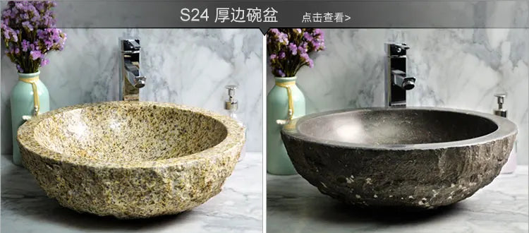 Stone platform basin Art marble washbasin Pool Bathroom Balcony Outdoor courtyard Household