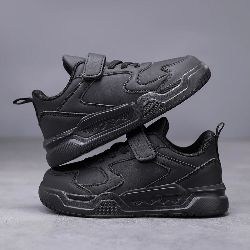 Black Kids Shoes Boys School Sneaker 4 To 12 Years Daily Walking Casual Sneaker Children Sports Shoes for Boy