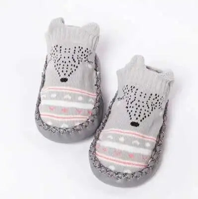 1 Pair Fashion Cute Baby Socks With Rubber Soles Infant Spring Autumn Winter Children Floor Socks Shoes Anti Slip Soft Sole Sock