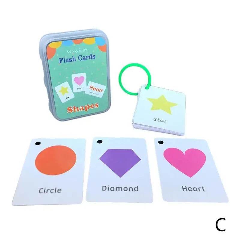 Kids English Words Learning Flashcards Reading Enlightenment Cards Home School Educational Toys Montessori Teacher Teaching Aids - AIAZ