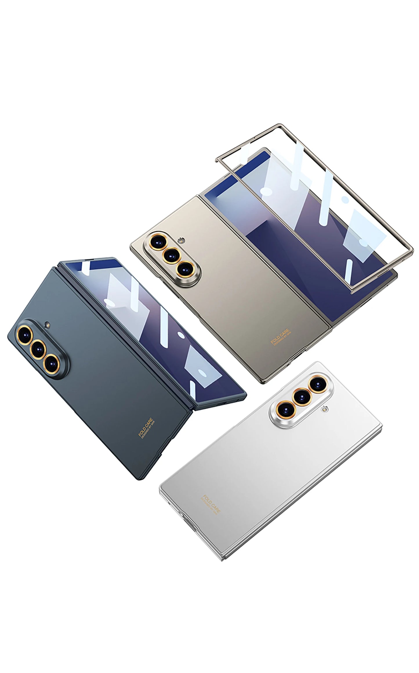 Luxury Fashionable Ultra-thin Phone Case For Samsung Galaxy Z Fold 7 5G With Screen Glass Protect Film Matte Protector Cover