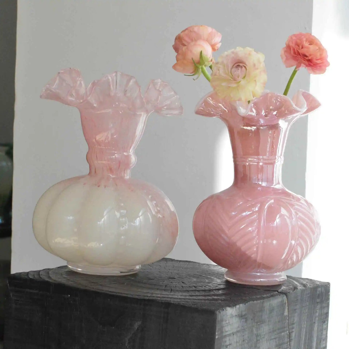 Modern mat Handmade Glass Pumpkin aped Vase for Flower Decoration Living Room Desktop Home Decorative Ornaments