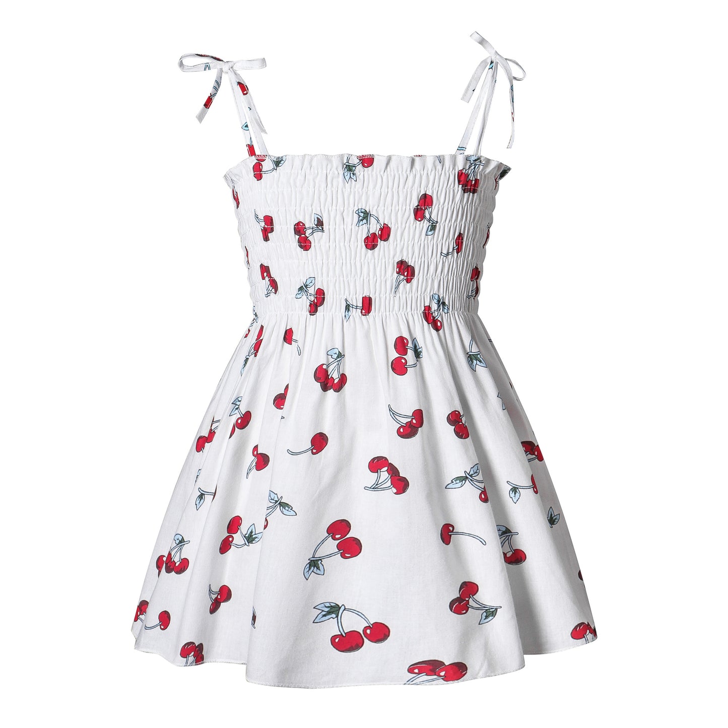 2025 Summer Girls Princess Beach Dress Strapless Floral Print Sleeveless Party Wear Toddler Solid Color Casual Fashion 1-6Y