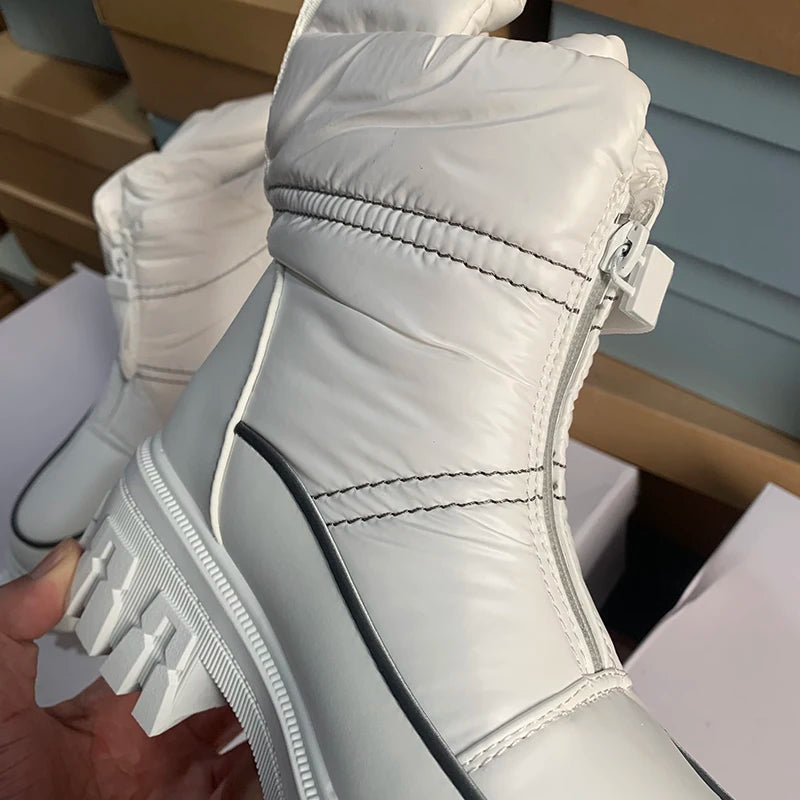 2024 Winter Snow Boots Women Plus Velvet Thickened Cold-resistant Warm Cotton Shoes Waterproof Non-slip Thick Sole