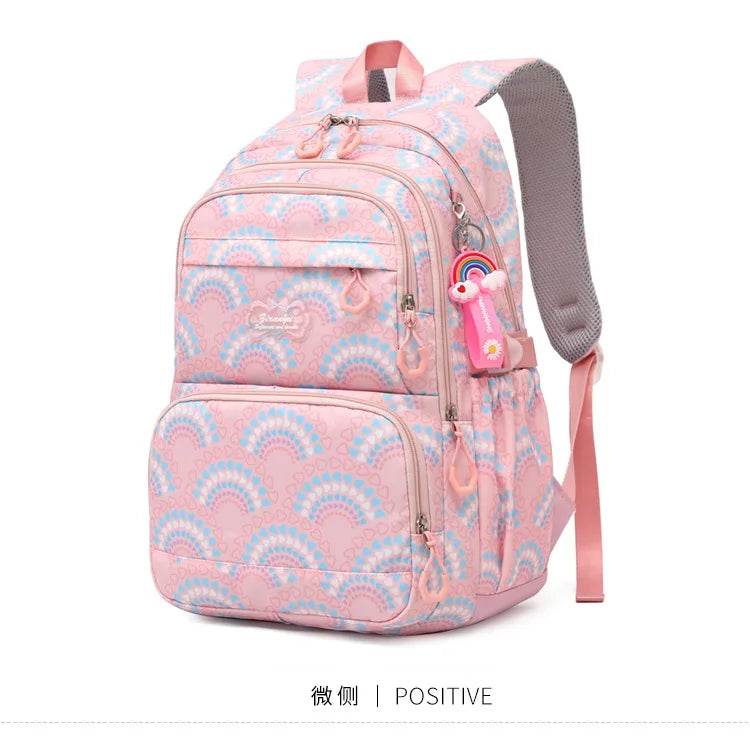 School Bags Girls Casual Travel Backpack Children Middle School Students Backpacks Business Oxford Waterproof Rucksack No Wheel - AIAZ