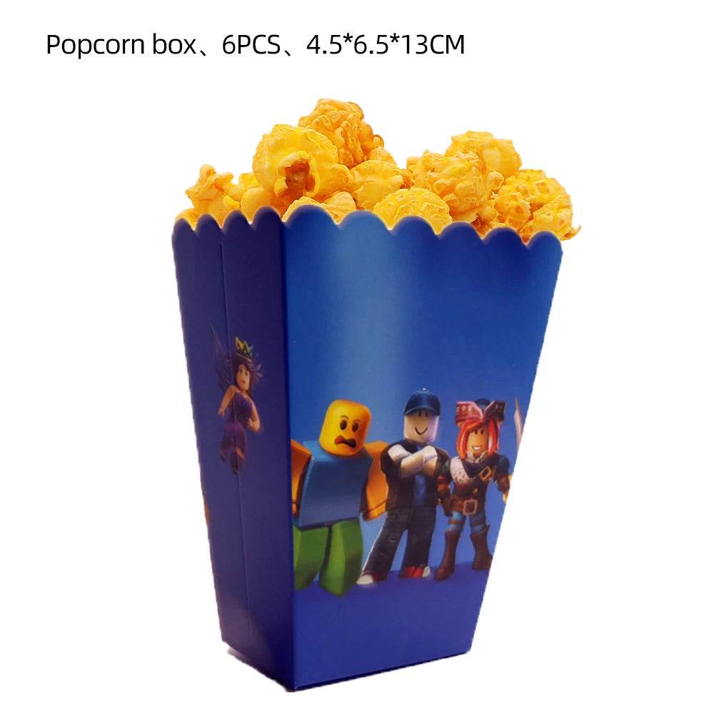 Hot Roblox Birthday Party Decor Game Balloons Disposable Tableware Backdrop For Kids Boy Party Supplies Baby Shower Toy Gifts - AIAZ