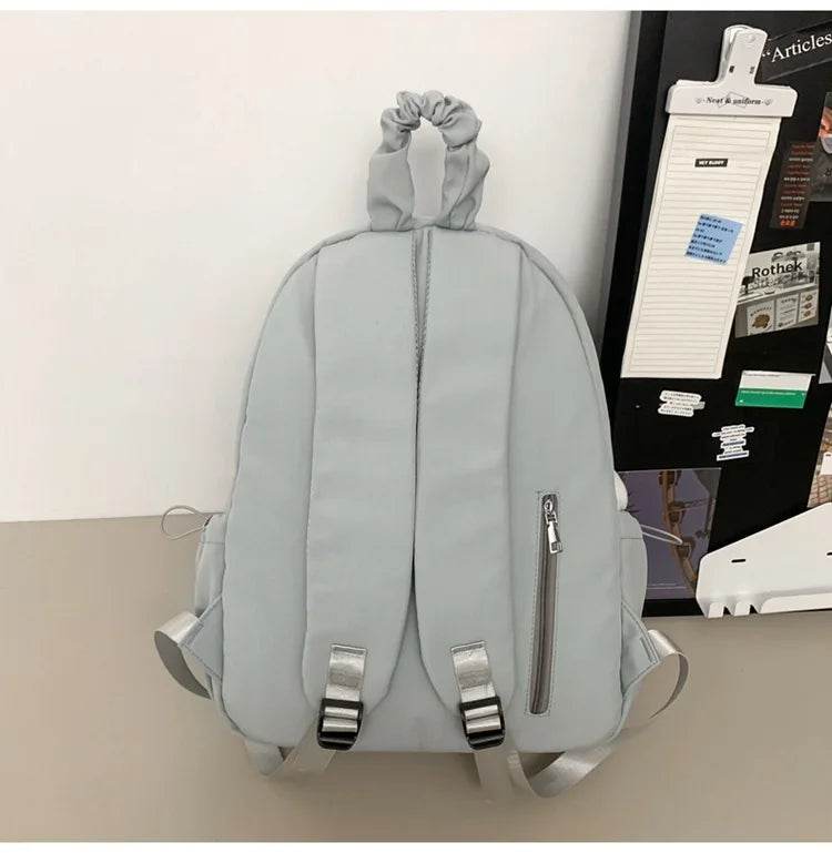 Fashion Bow Backpack Children's School Backpack Large Capacity Nylon School Bags Elementary School Book Bags Outdoor Travel Bag - AIAZ
