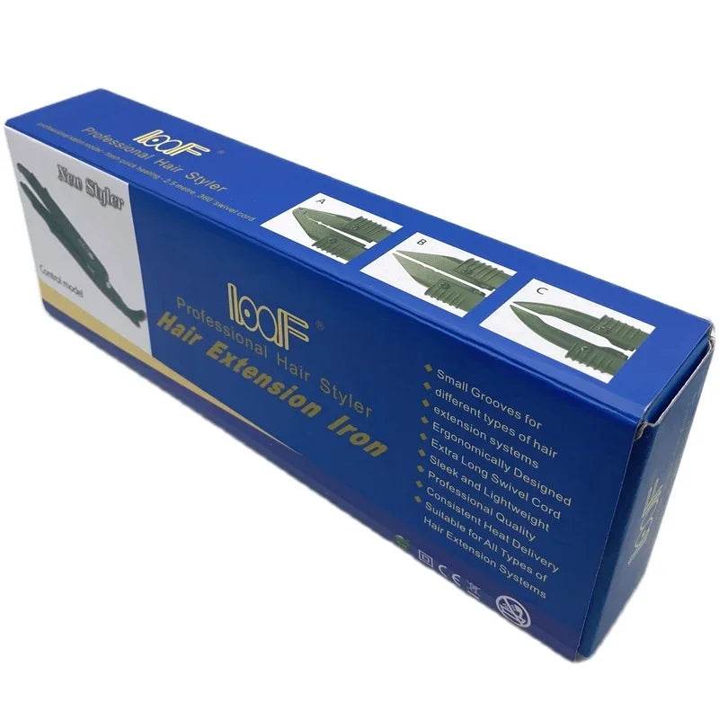 611B Constant Loof hair extensions Tongs Hair Connectors Flat Tip Hair Extension Iron Connectors Hair Extension Tools Section - AIAZ