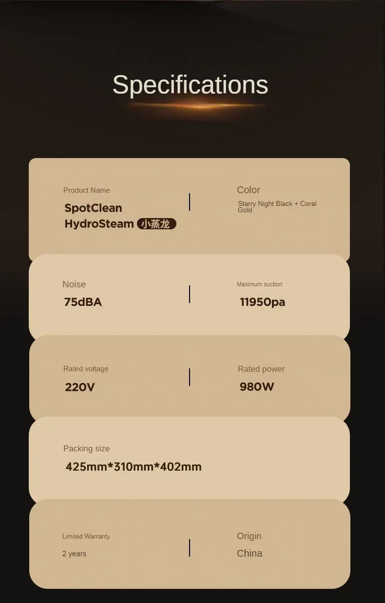 BISSELL 3697Z Sofa Fabric Cleaning Machine Steam Carpet Mattress Pumping Small Steam Dragon Home Appliances 11900Pa 220V