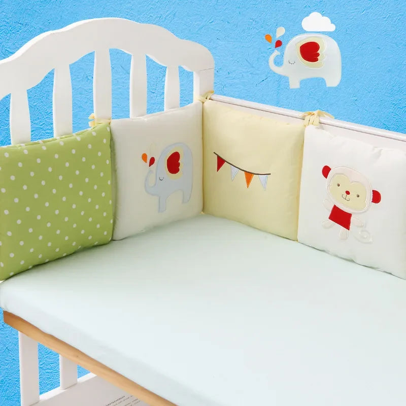 Baby Bed Protector Crib Bumper Pads 6Pcs/Set Baby Bed Bumper Kids Safety Bed Around Cotton Blend Crib Anti-collision Anti-fall