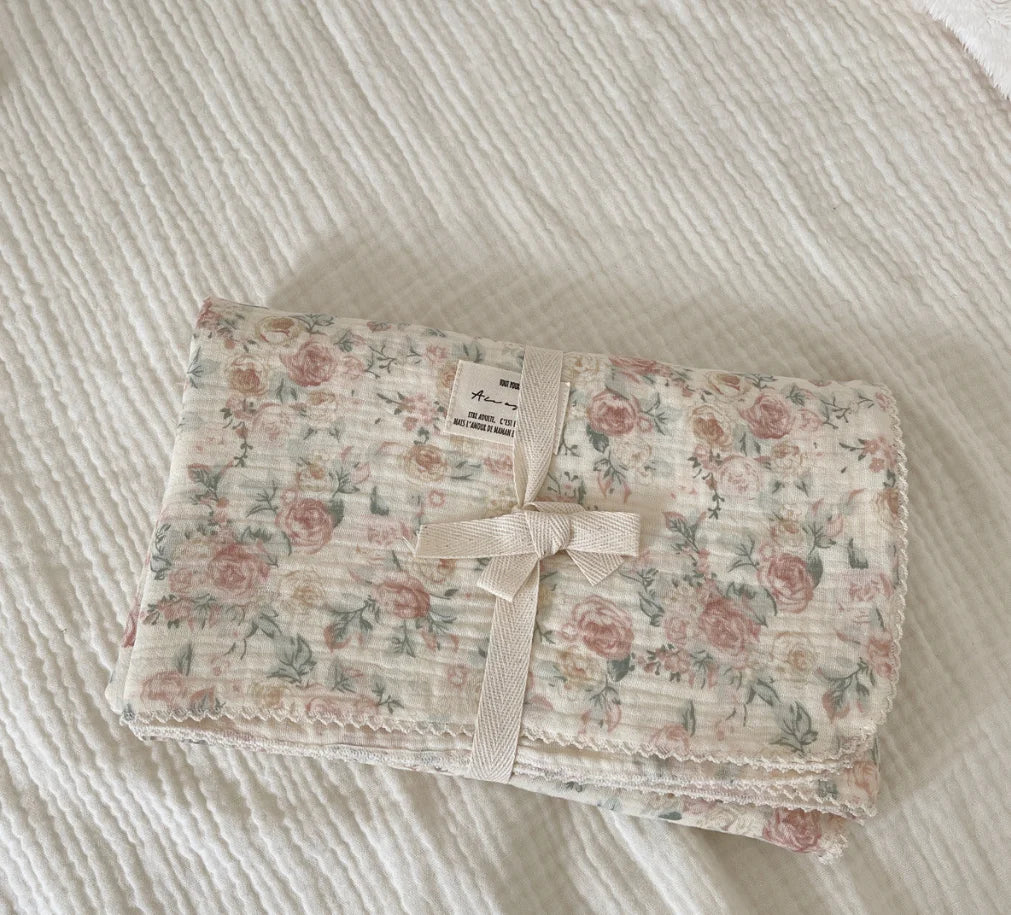 Muslin Swaddle Blankets Newborn Summer Baby Blanket Cotton Infant Swaddle Wrap Receiving Blanket For Crib Stroller Sleeping Item