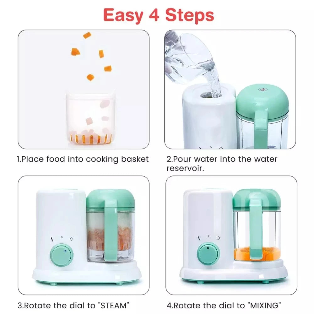 2023 New Baby Feeding Food Maker Supplement Newbron Baby Food Cooking Blenders Steamer Processor Infant Fruit Vegetable Maker