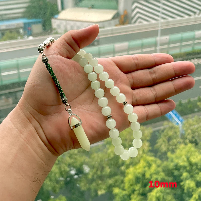 Tasbih Luminous stone Muslim misbaha islamic product 33 prayer beads saudi arabia fashion jewelry arabic bracelet turky eid gift