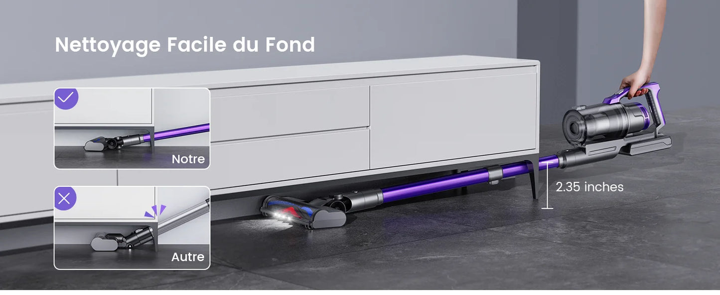 Honiture S14 Cordless Vacuum Cleaner 450W 38000PA Handheld Removable Battery Wireless smart Home Appliance 50 mins