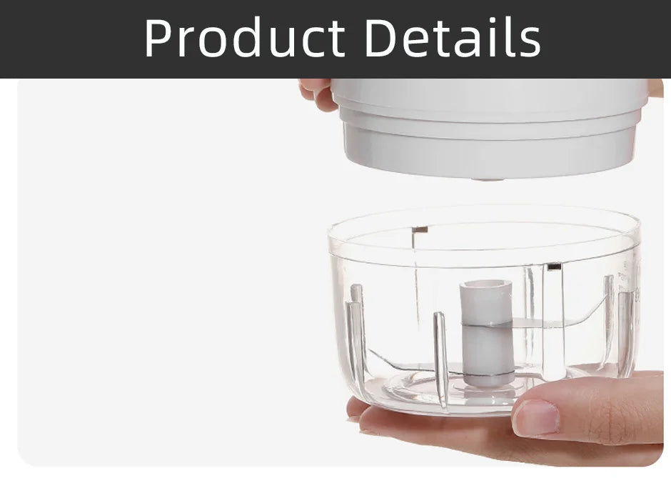 Baby Mini Wireless Electric Food Mixer 100ml/250ml Portable Chopper Usb Charging Ginger Chili Vegetable Masher Machine Kitchen