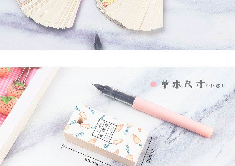 110 Sheets Lovely Mini Notebook School Supplies Stationery Vocabulary Writing Reciting Book Sticky Note Loose Leaf Memo Cards - AIAZ