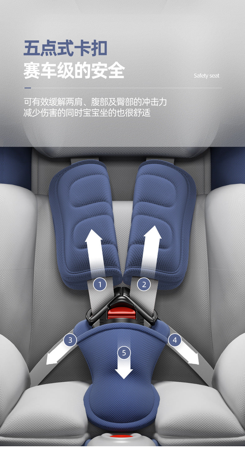 360 degree rotating child safety seat for car use easy to sit and recline chair for 0-12 year old baby and baby in car
