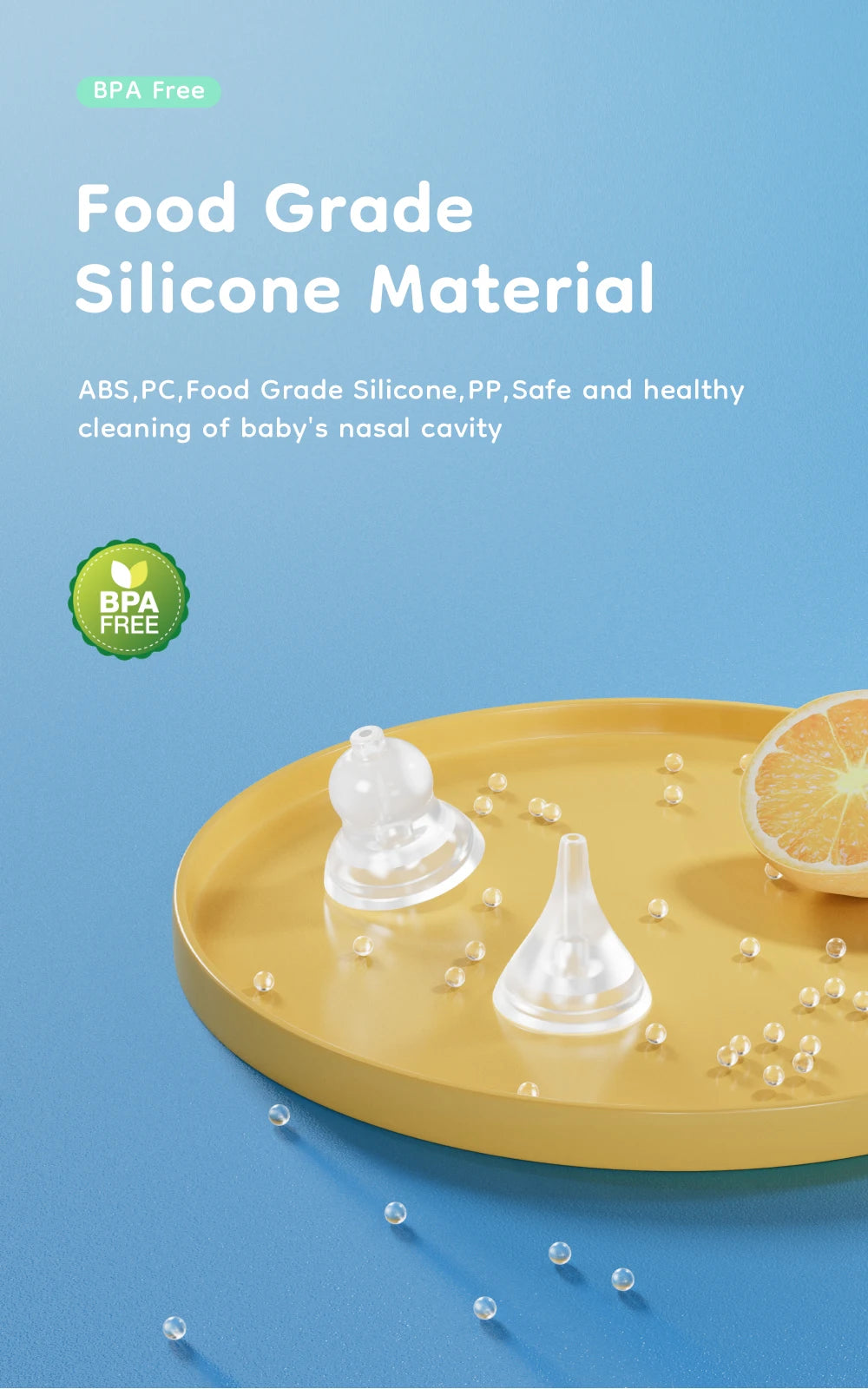 2025 Newest Safe & Smart Baby Nasal Aspirator – Gentle Mucus Relief for Newborns & Toddlers Prevent Nasal Congestion