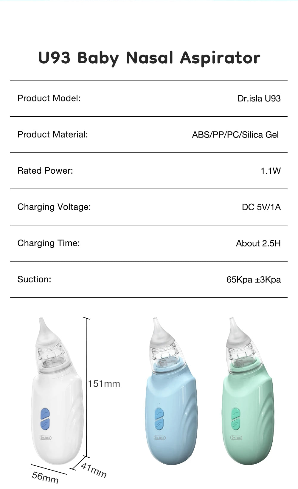 2025 Newest Safe & Smart Baby Nasal Aspirator – Gentle Mucus Relief for Newborns & Toddlers Prevent Nasal Congestion