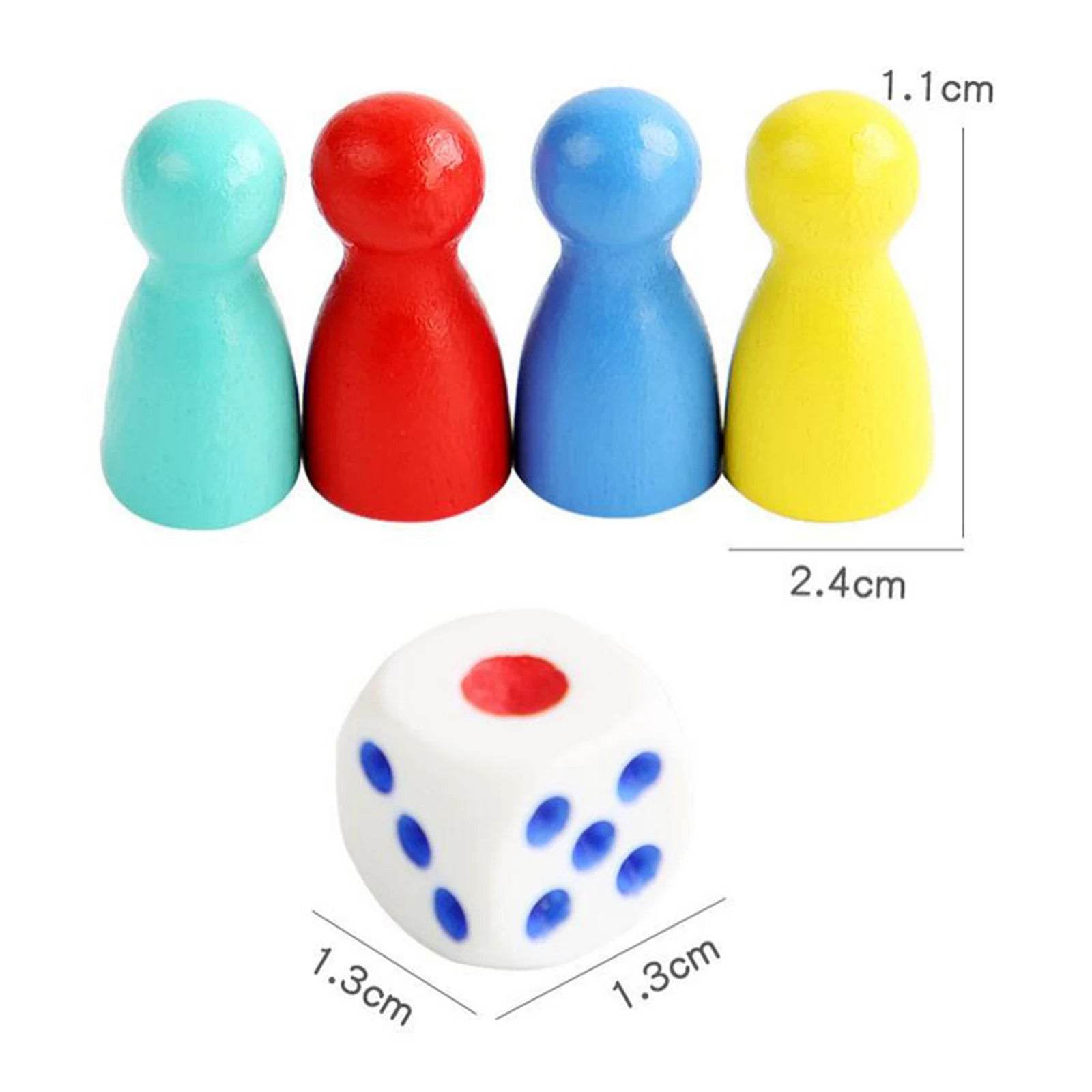 Board Games Ludo Set Party Game Parent Child Strategy Interaction with Foldable Board for Funny Family Table Game Social Games - AIAZ