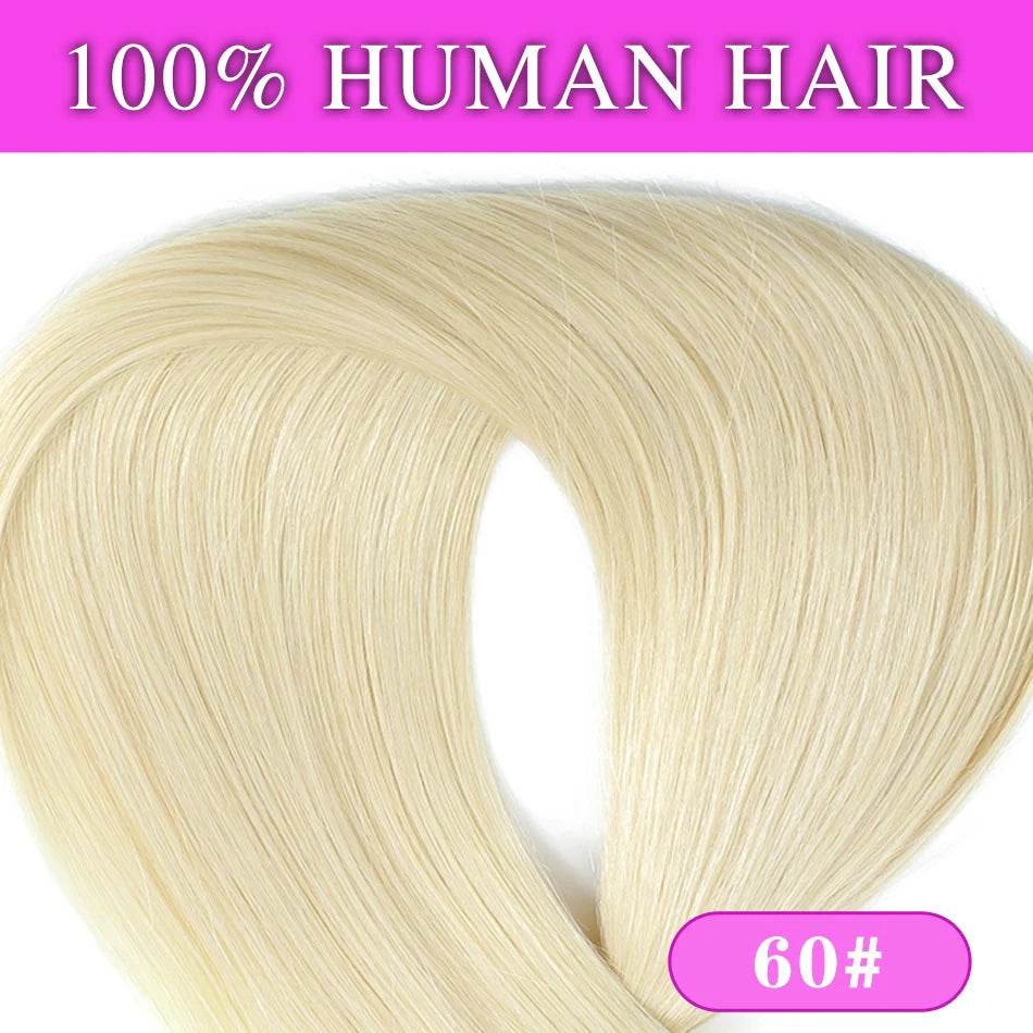 Halo Hair Extensions 100% Human Hair 14-28 Inch Hidden Wire Clip In Hair Ombre Brown Color Human Remy Fish Line Hair Extension - AIAZ