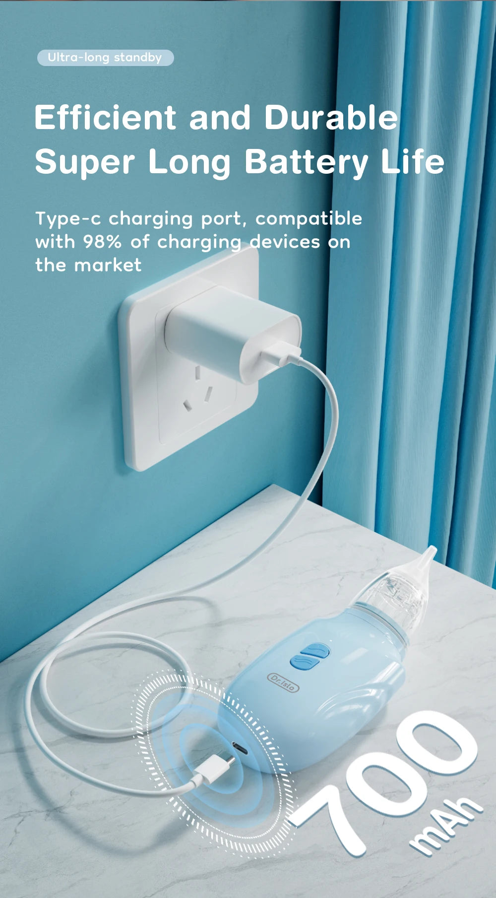 2025 Newest Safe & Smart Baby Nasal Aspirator – Gentle Mucus Relief for Newborns & Toddlers Prevent Nasal Congestion