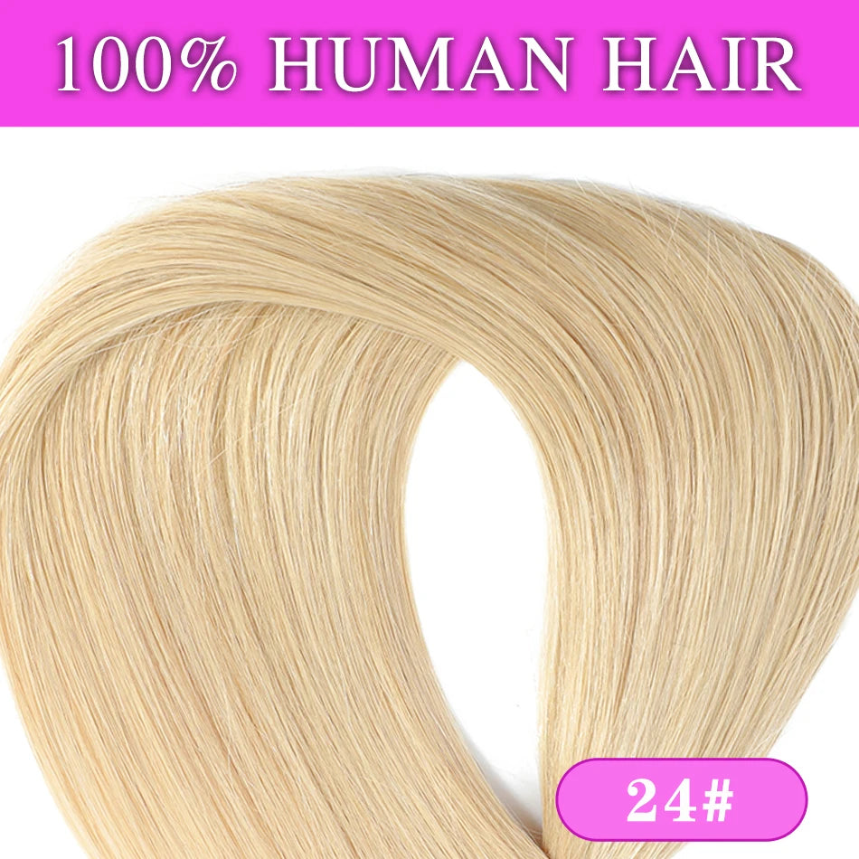 SOVO Tape in Hair Extensions 100% Remy Human Hair 20 Inch  20pcs 50G Balayage Skin Weft Tape in Extensions  12-26 inch