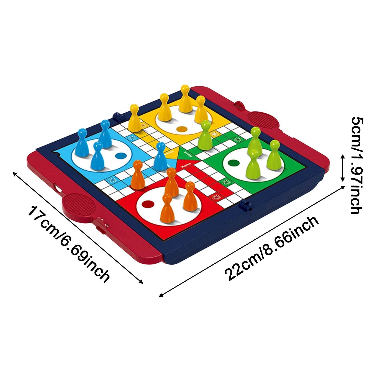 Board Games Ludo Set Party Game Parent Child Strategy Interaction with Foldable Board for Funny Family Table Game Social Games - AIAZ